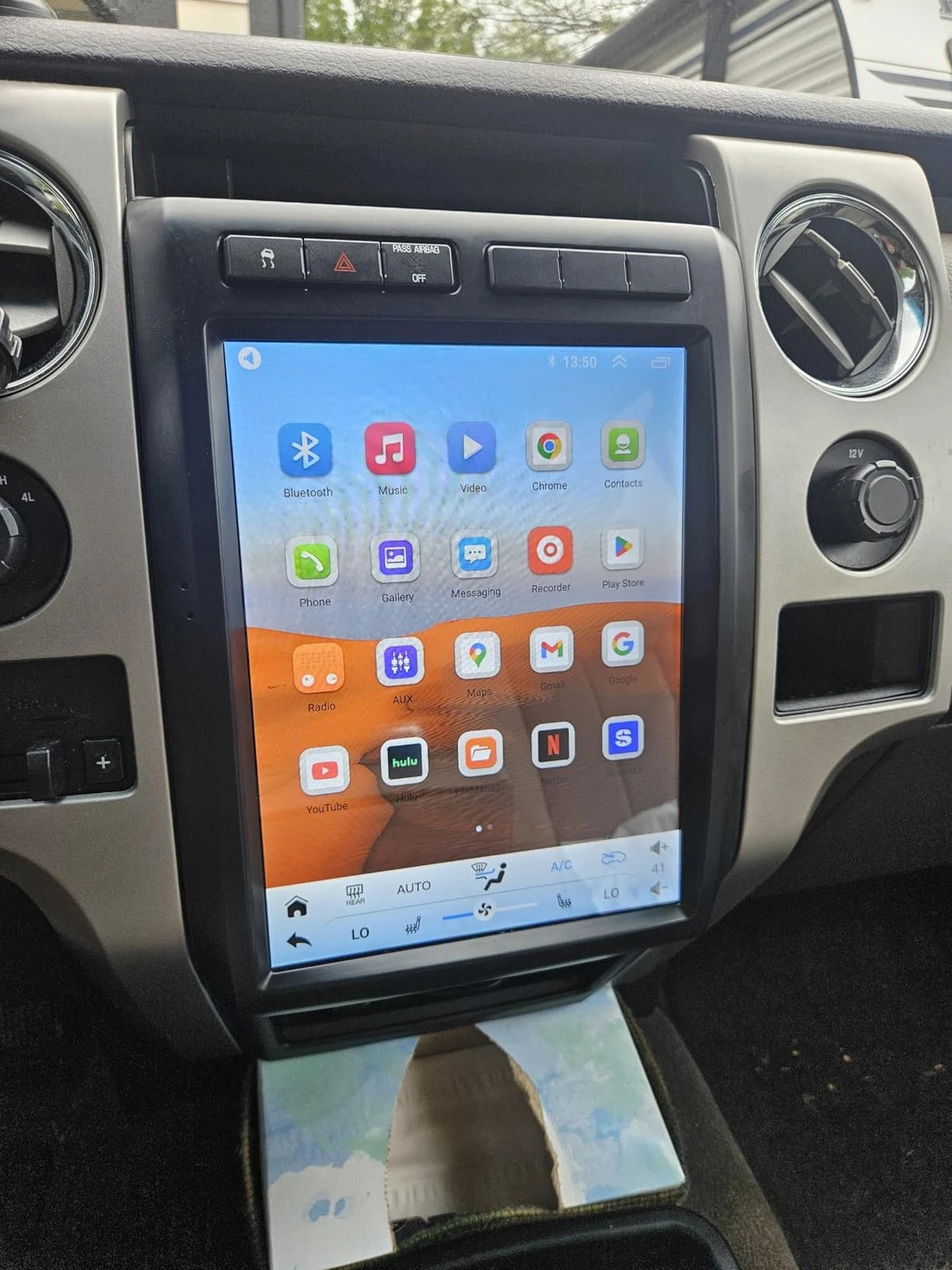 Tesla Style 12.1″ Android CarPlay Stereo GPS WiFi BT 5.0 For 08-12 Ford F150 NEW