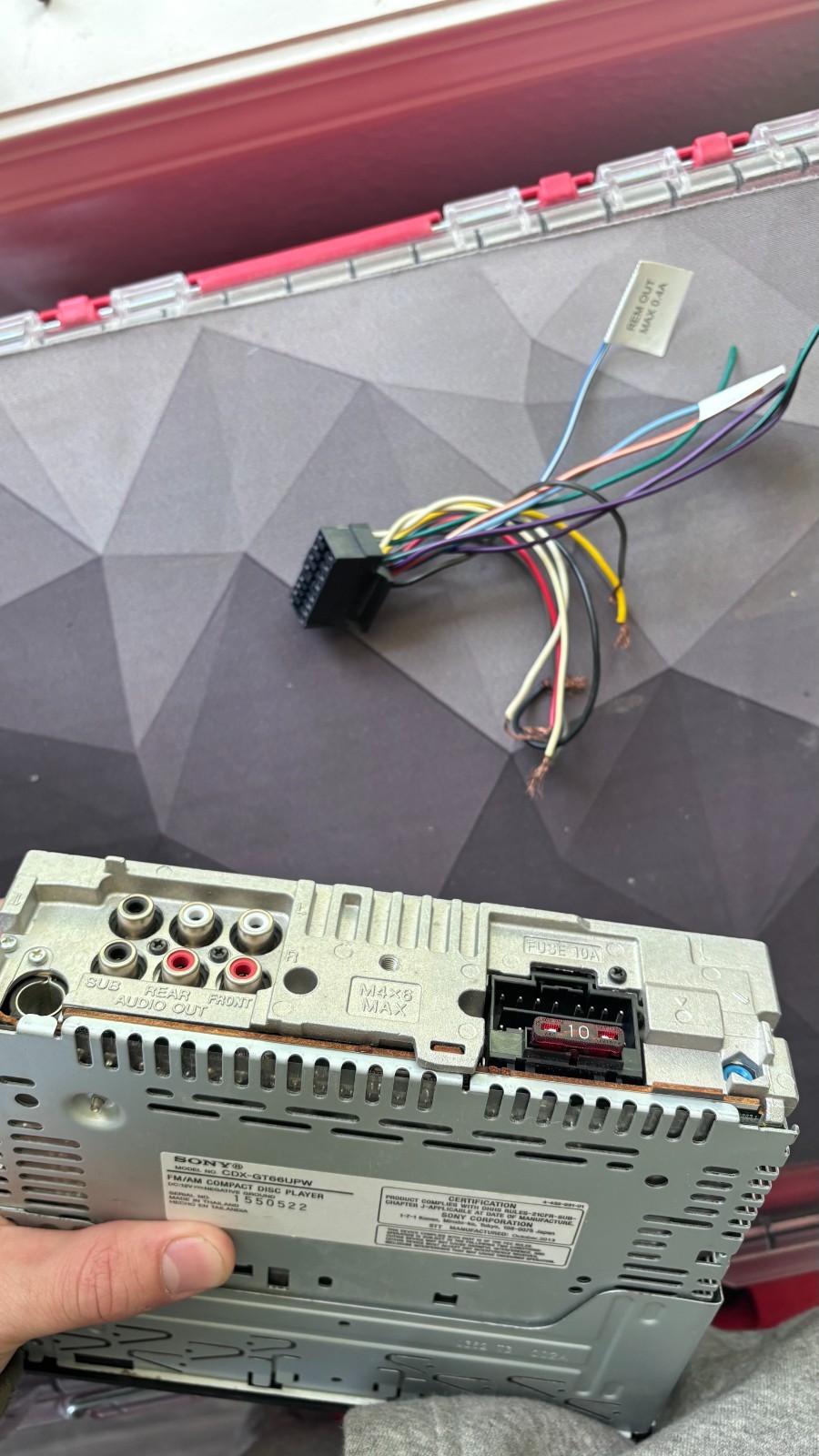 Sony CDX-GT300 CD Player In Dash Receiver