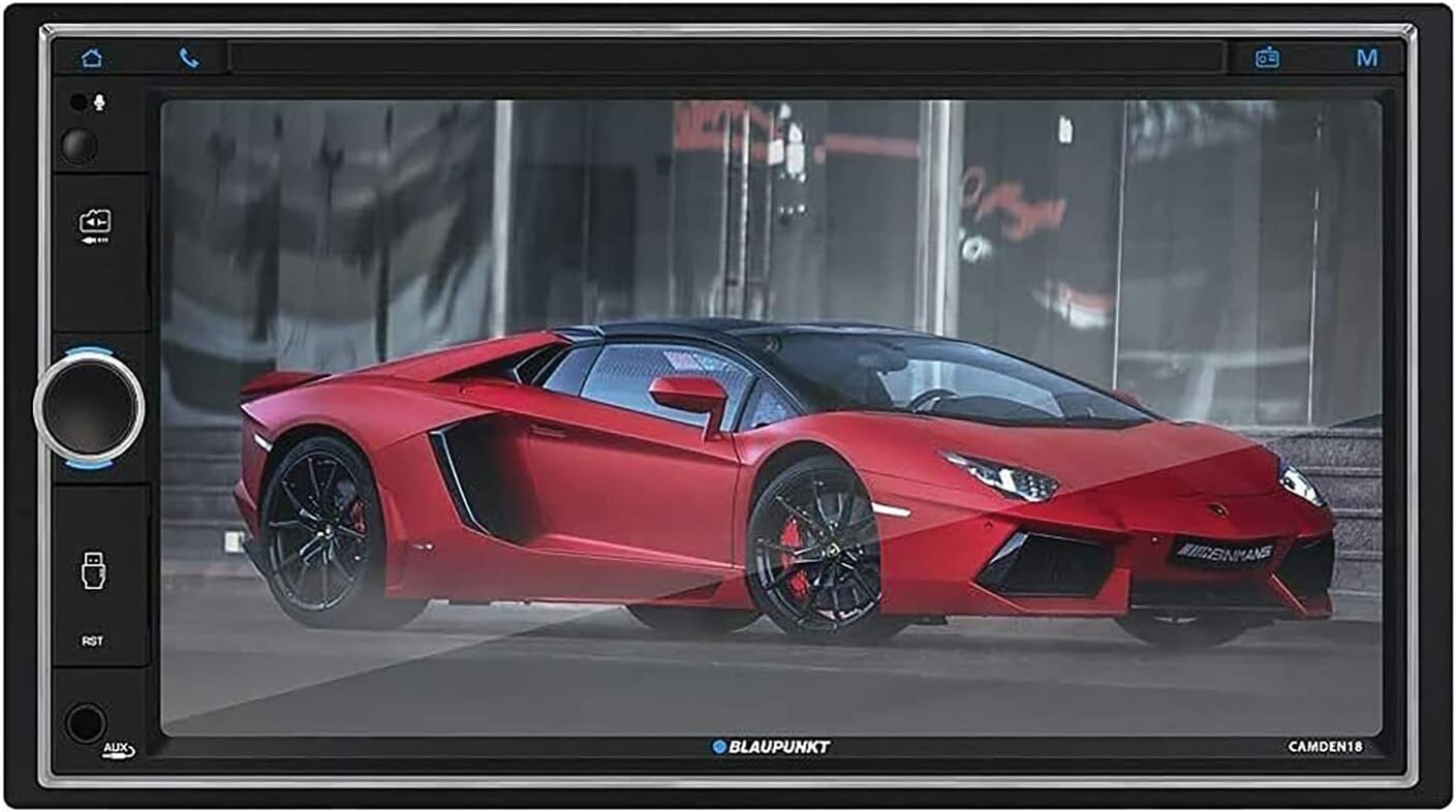 Blaupunkt 6.9″ 2-din car stereo Mirror link Wire Carplay AM FM Receiver + CAM