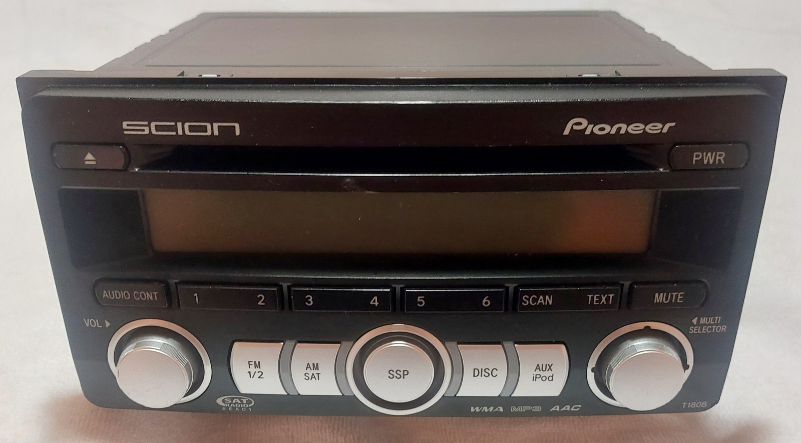 Pioneer T1808 AM FM SAT iPod CD Player In-dash Designed for ’08-’14 Toyota Scion
