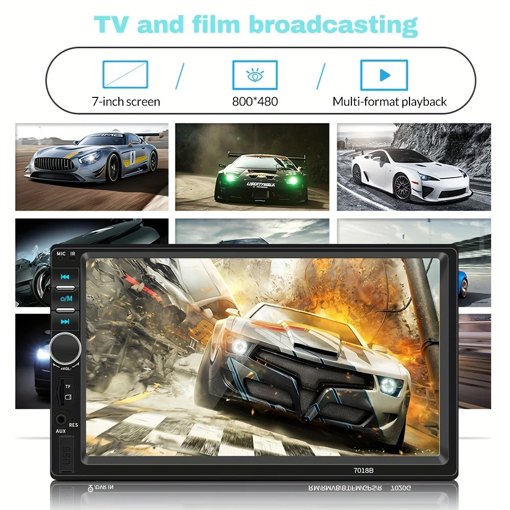 Car Radio Stereo Touch Screen Mirror Link For Carplay Android Auto MP5 Player