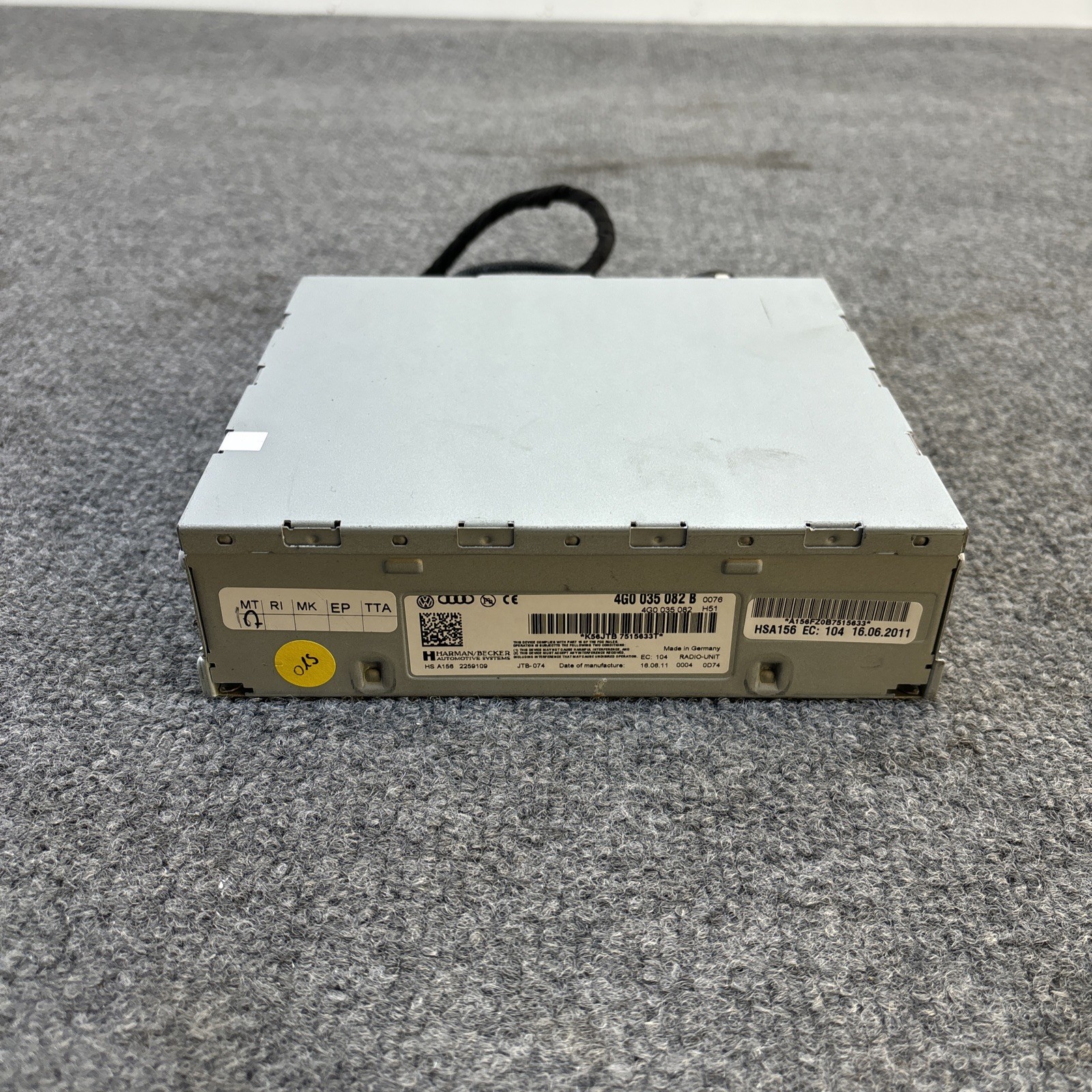 12 AUDI S4 A5 A4 S5 B8 OEM SATELLITE RADIO RECEIVER MODULE 4G0035082B 09-12