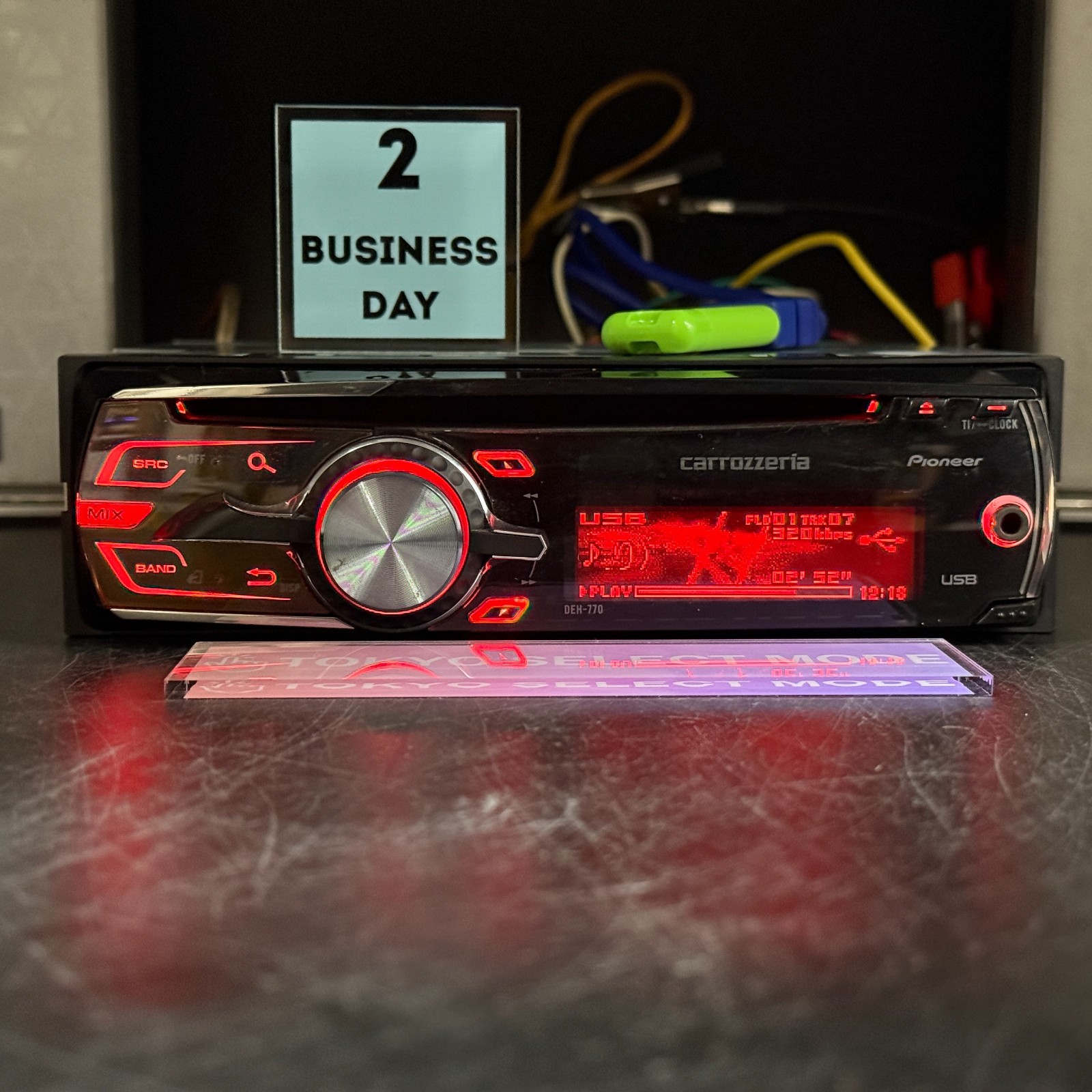 Pioneer Carrozzeria DEH-770 1DIN Car Audio Player CD USB AUX Tested JDM In Stock