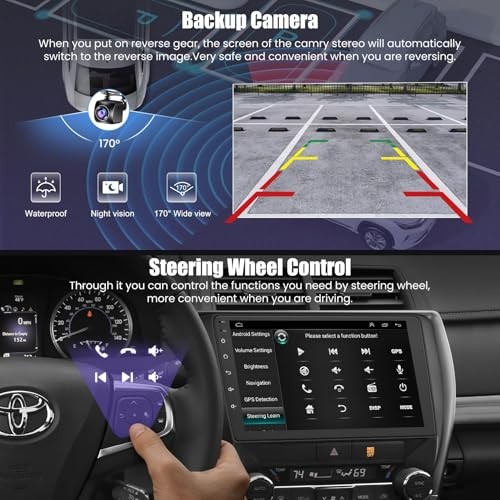 Car Radio Stereo for Toyota Camry 2015 2016 2017 4GB+64GB(For Camry 2015-2017)