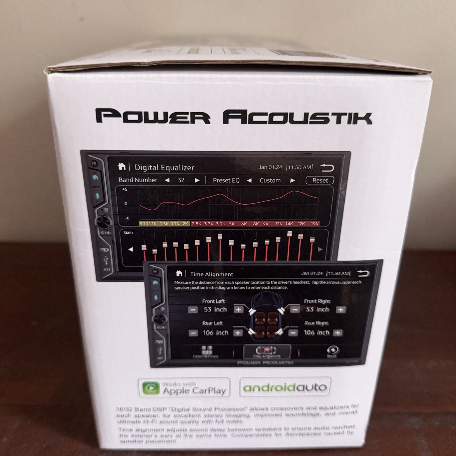 Power Acoustik PA-72WA 2-DIN Car Stereo Head Unit – 7” Touchscreen, Wireless App