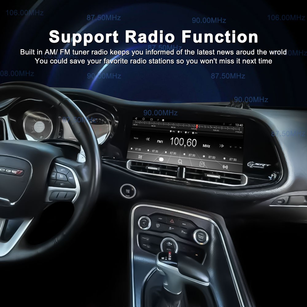 8+128G Car Stereo for Dodge Charger Challenger SRT Hellcat 2010-2023 GPS Radio