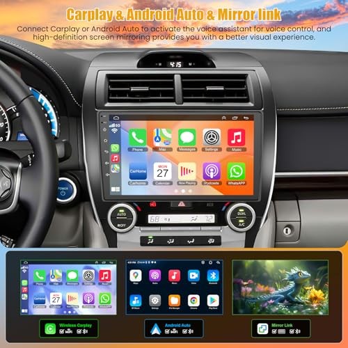 (8Core + 64GB) 10.2 Inch QLED Touch Screen Car Radio for Toyota Camry 4GB+64GB