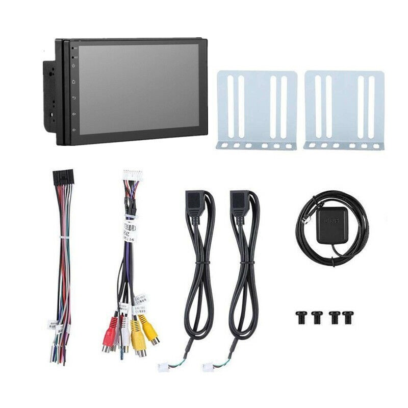 7″ Double 2 Din Car MP5 Player Bluetooth Touch Screen Stereo Radio Audio Mrrior;