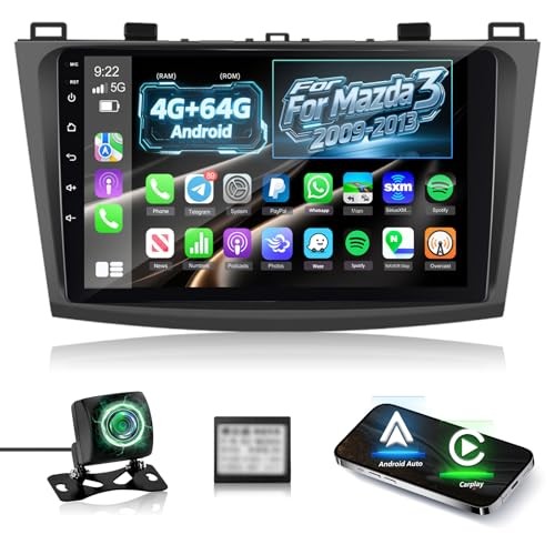 4+64G Car Radio for Mazda 3 2009-2013 with Wireless Carplay and Android