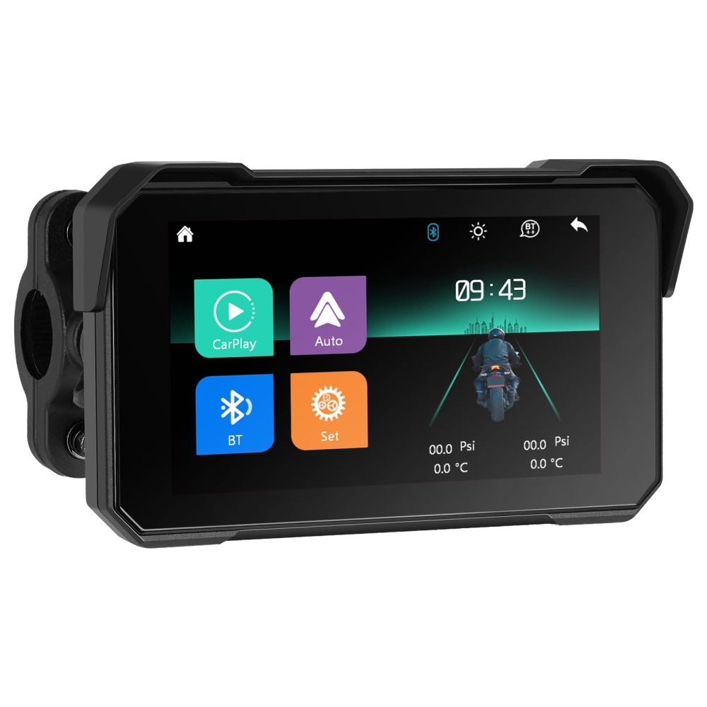 5″ Motorcycle Wireless Portable Apple Carplay Android Auto Car Stereo Waterproof