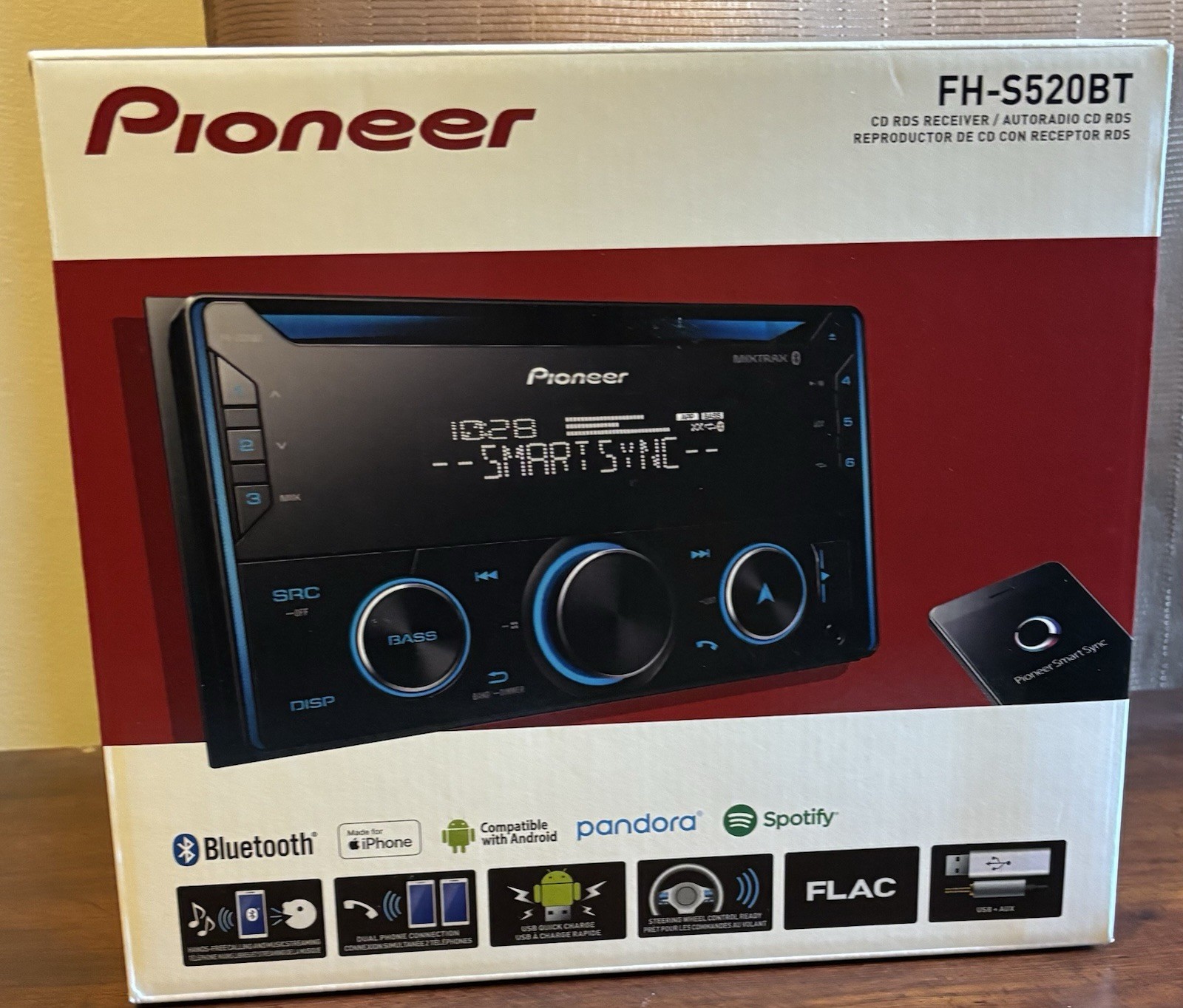 Pioneer FHS520BT Double DIN Car Stereo Receiver