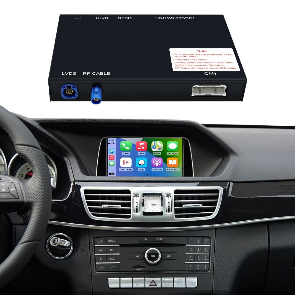 Wireless Carplay Android Auto Retrofit Kit for E Class W212 E Coupe C207 2012-15