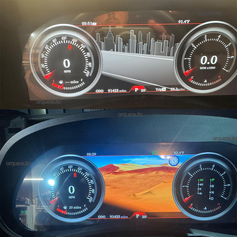 Car Dashboard LCD Digital Instrument Cluster For Jeep Wrangler Speedometer