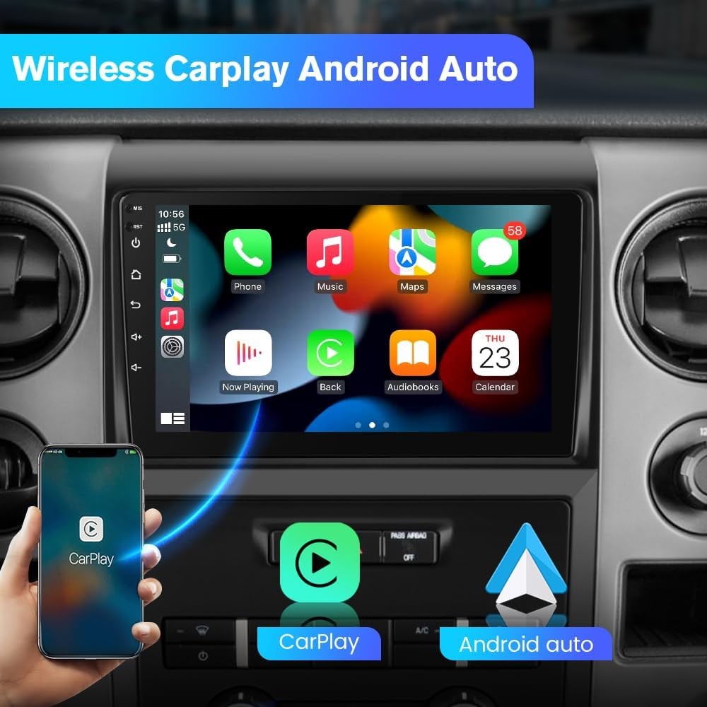 9 Inch Android 13 Car Stereo Ford F150 2009-2012 4GB 64GB