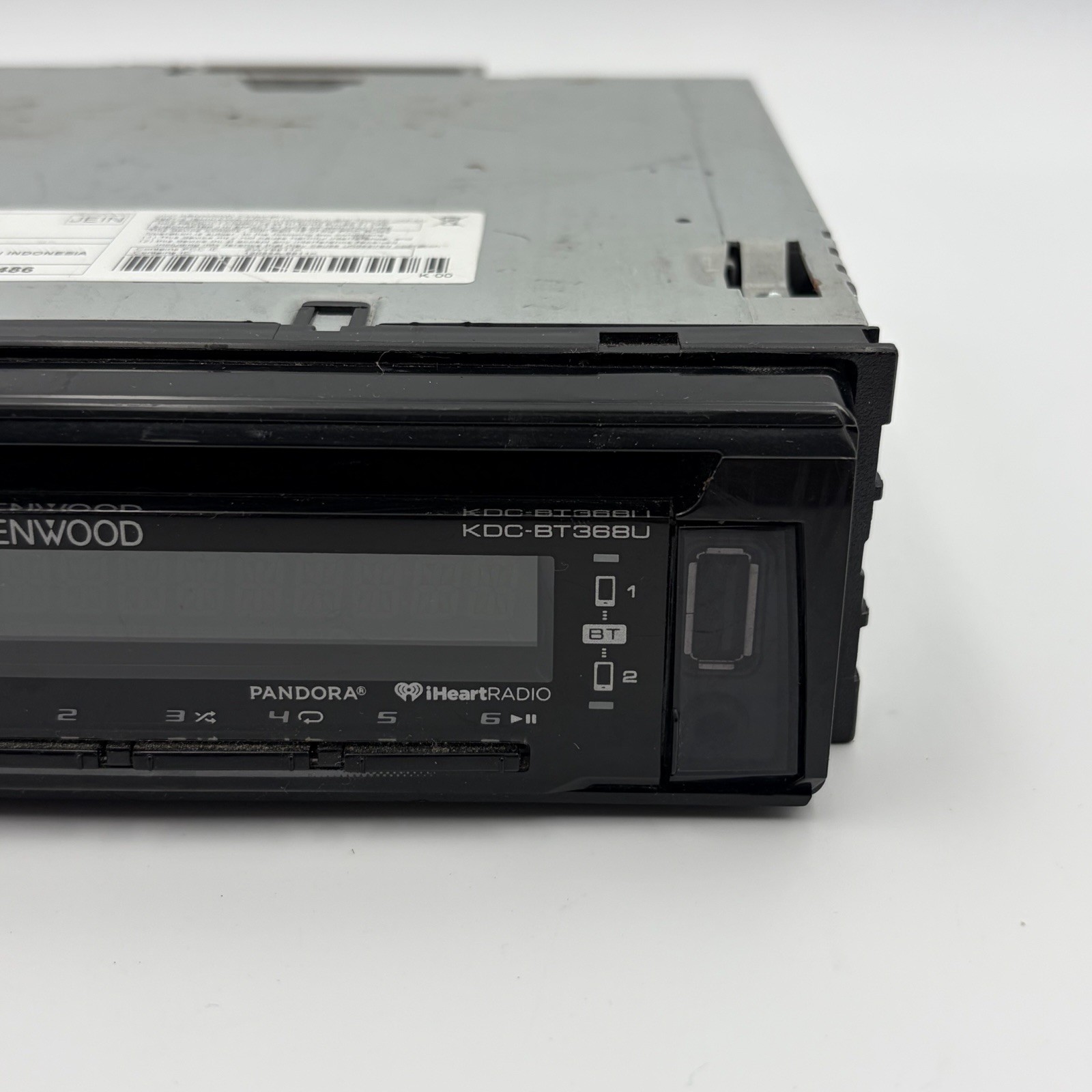 Kenwood KDC-BT368U Bluetooth – USB – AUX Input Single Din CD Car Radio Receiver