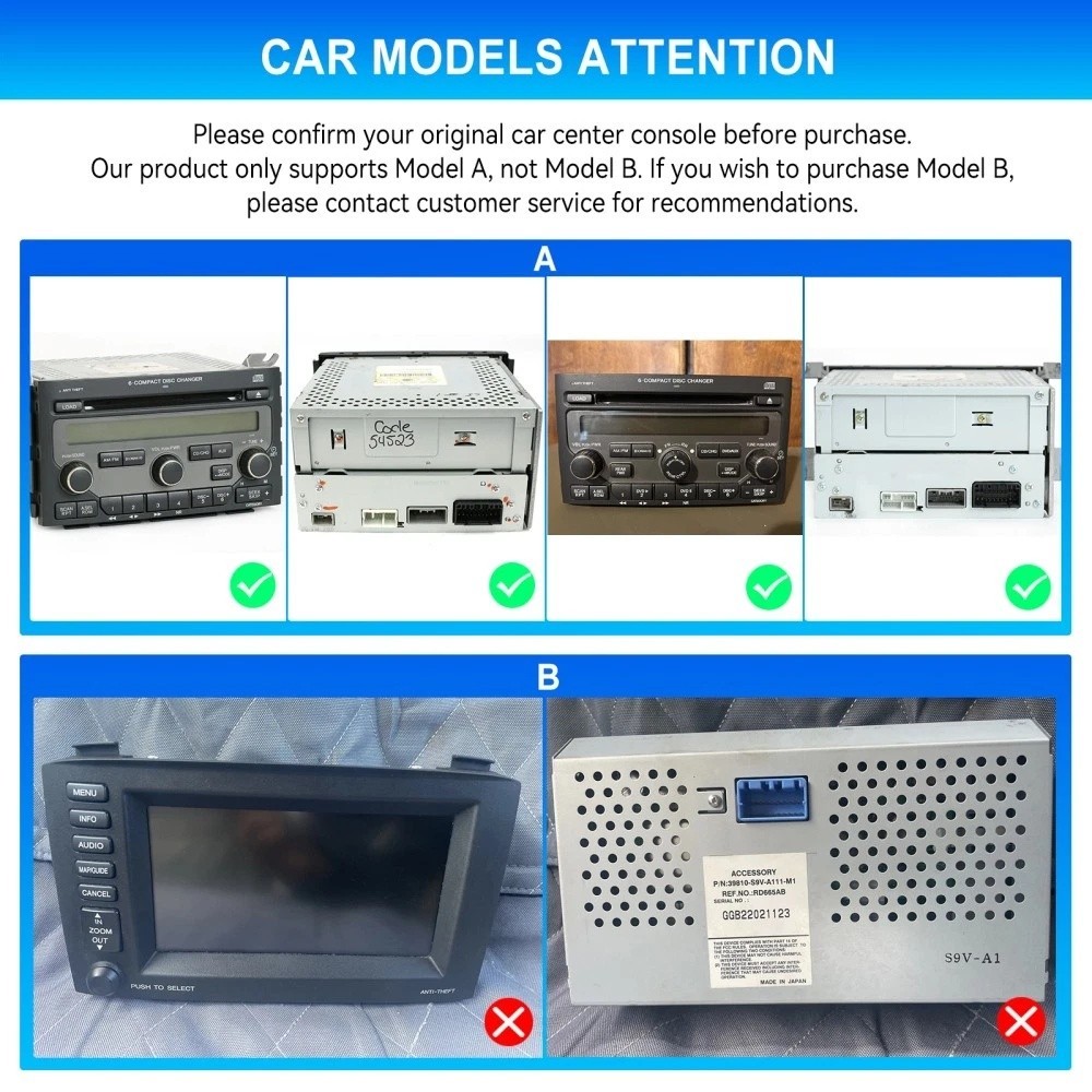 For Honda Pilot 2006-2008 Android 15.0 Carplay Car Stereo Radio GPS Navi BT WIFI