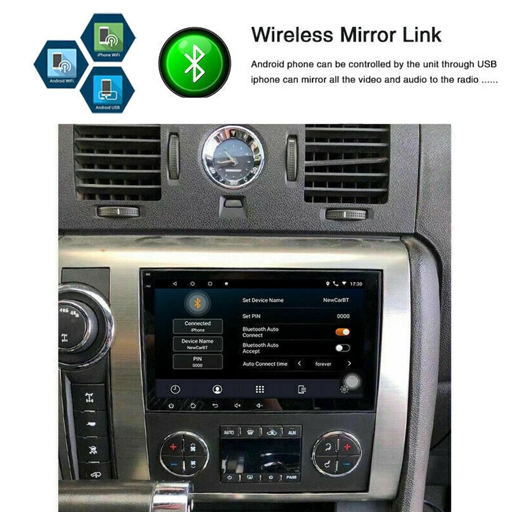 For GMC Yukon Chevy Silverado Double DIN Android 13 8″ Car Stereo Radio GPS Navi