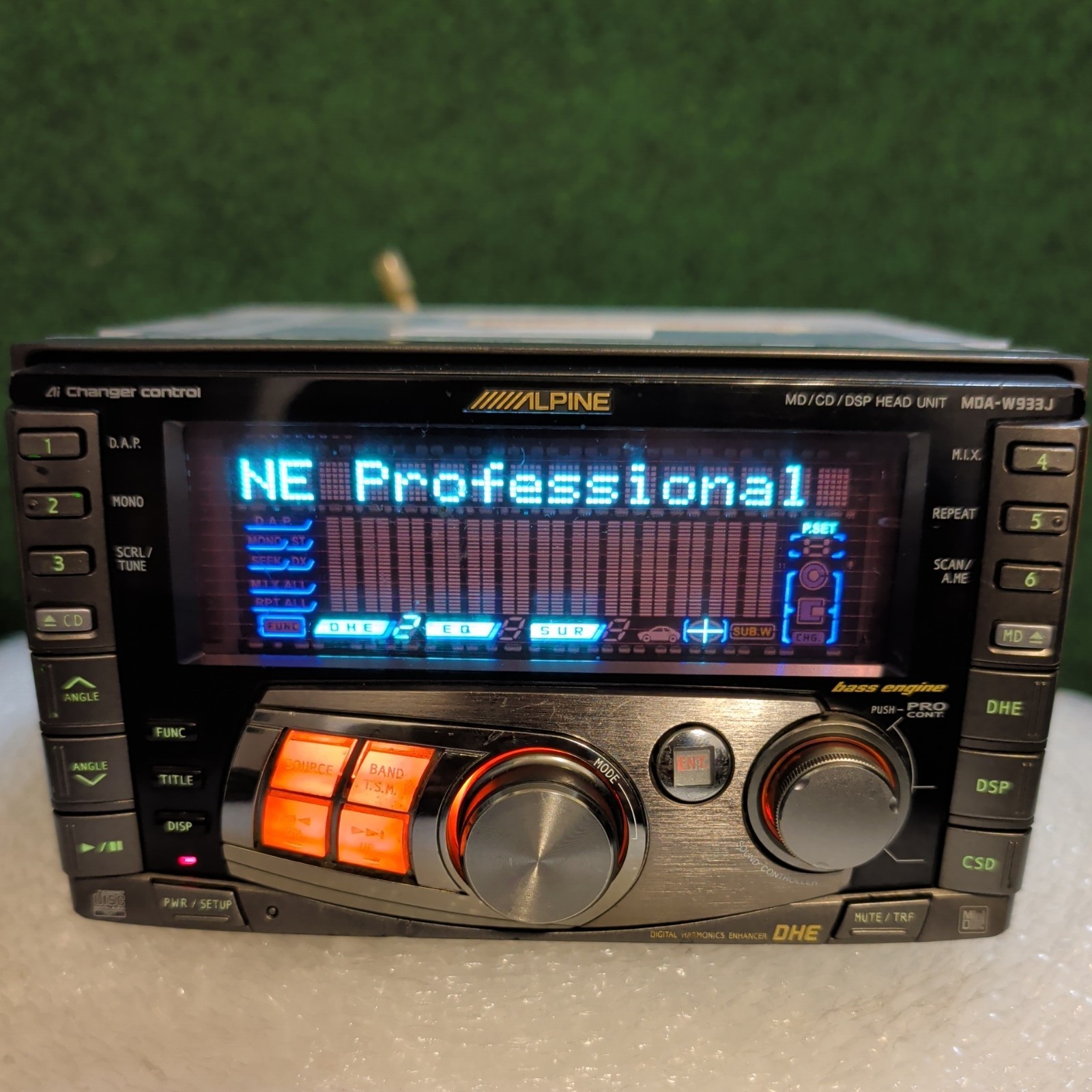 ALPINE MDA-W933J 2DIN Car Audio CD MD Player JDM DSP Tested