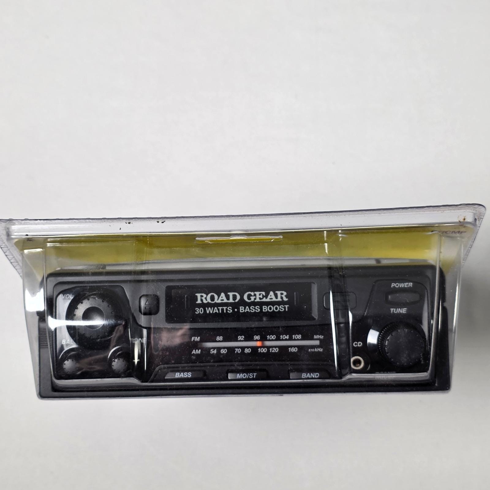 Road Gear RGCMP Car Stereo Receiver 30W AM/FM Cassette Bass Boost Black Vintage