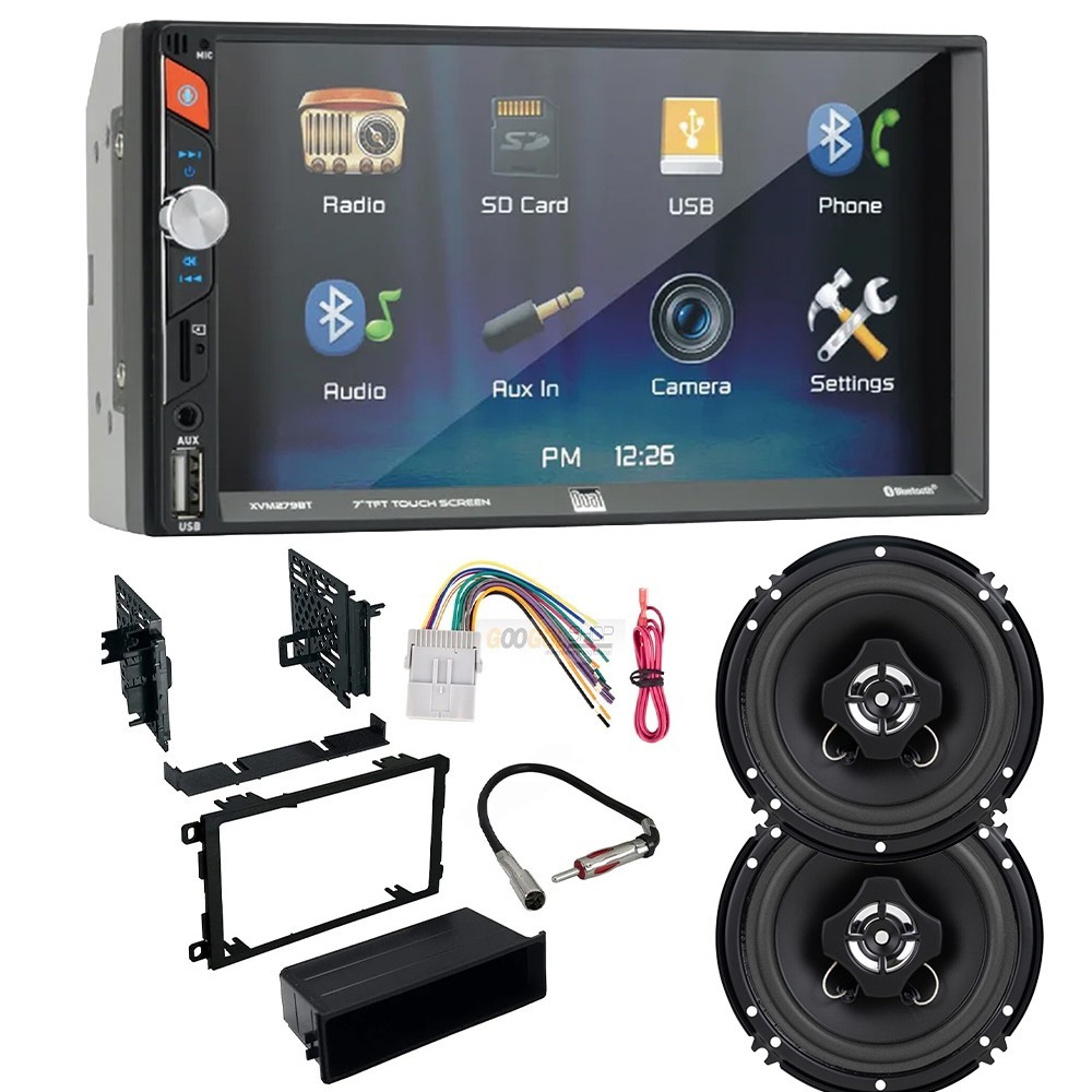XVM279SPK2 7″ Bluetooth AM/FM Radio Car Stereo for 2003-2006 GMC Sierra 1500