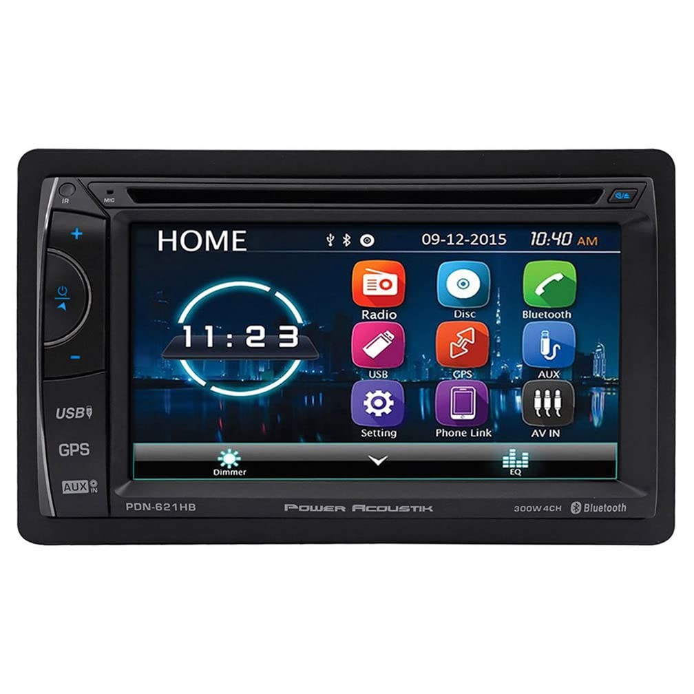 Power Acoustik PDN-621HB Double DIN DVD/CD/AM/FM/MP3/MP4 Bluetooth Navigation…