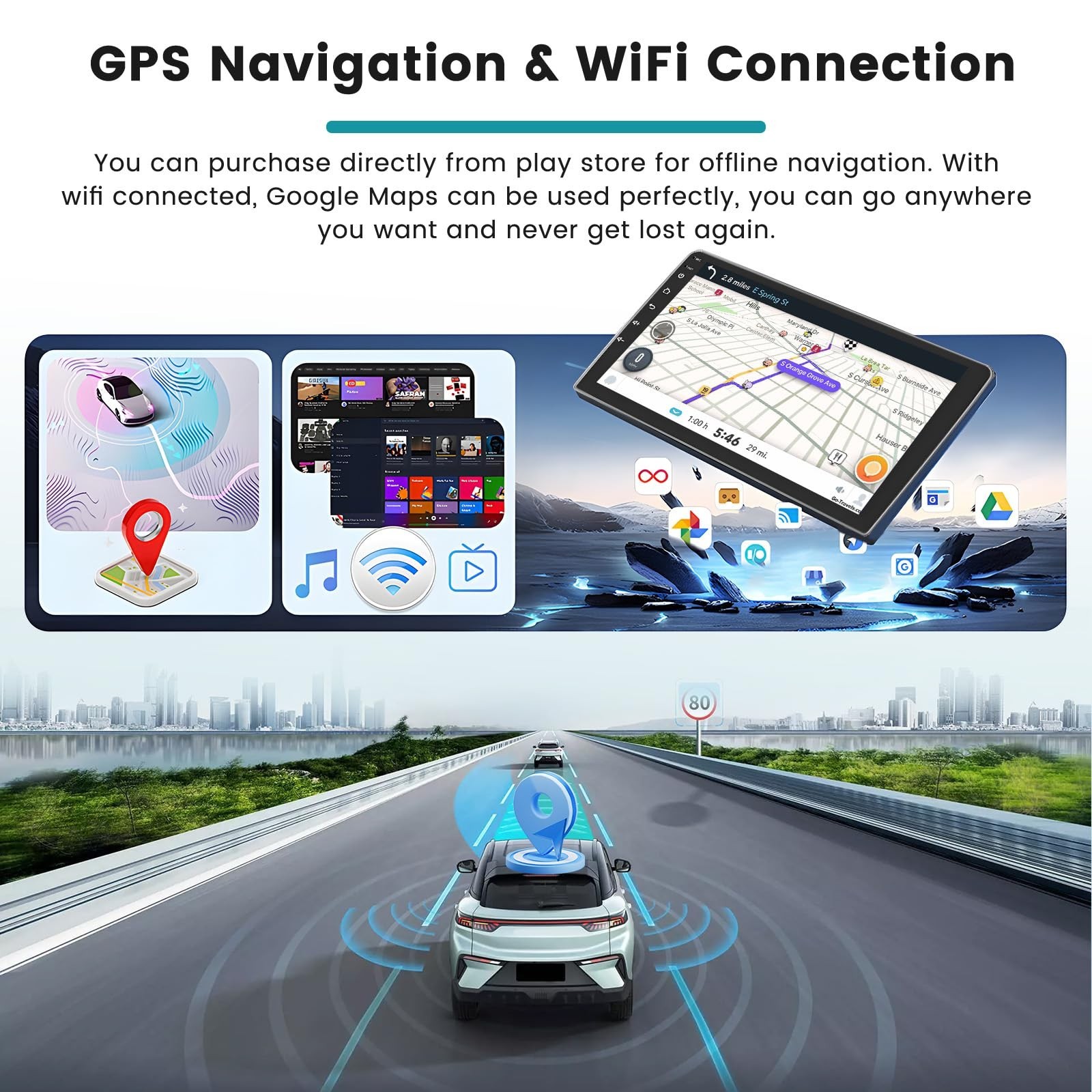 Car Radio Stereo for Chevrolet Aveo 2006-2012 Built in Carplay/Android Auto, …