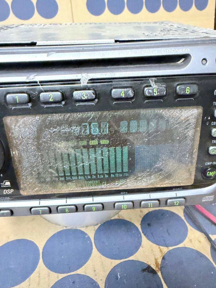 – USED – Pioneer Carrozzeria FH-P80 2DIN CD cassette Deck Player Working Vintage