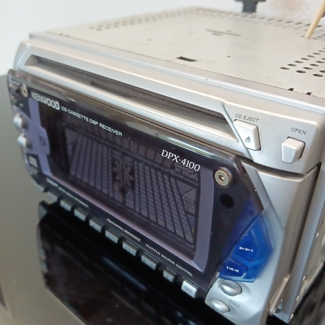 KENWOOD DPX-4100 2DIN DSP Equalizer CD/Cassette – Operation Confirmed