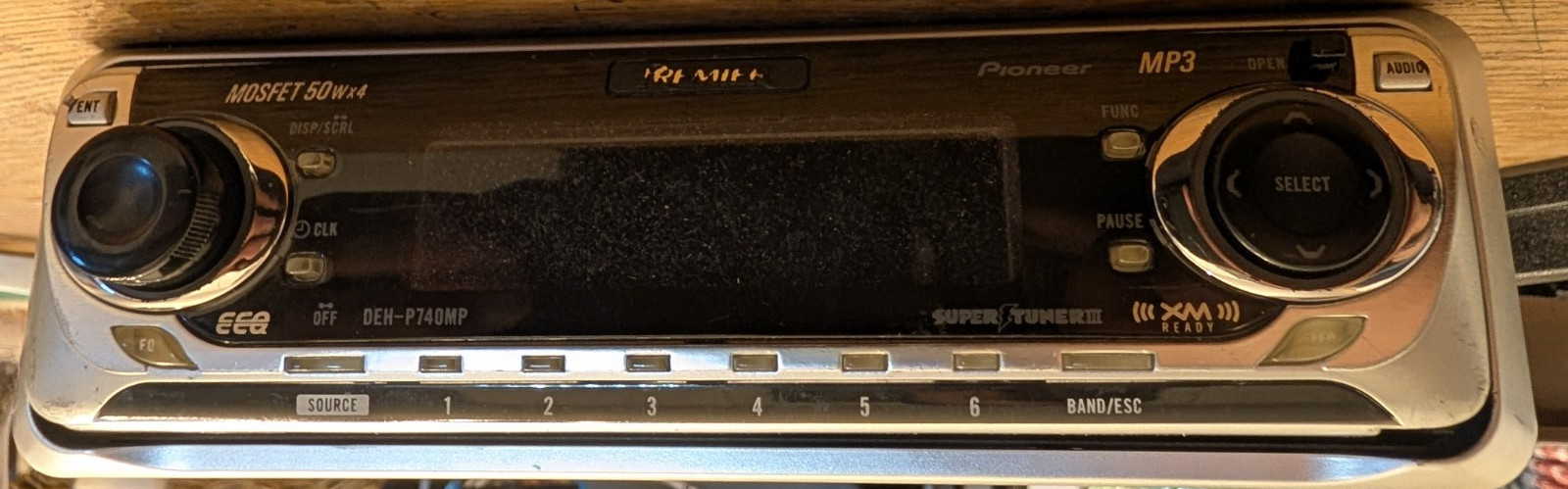 PIONEER PREMIER DEH-P740MP Car Audio Receiver CD Player Rare Old School NOTES
