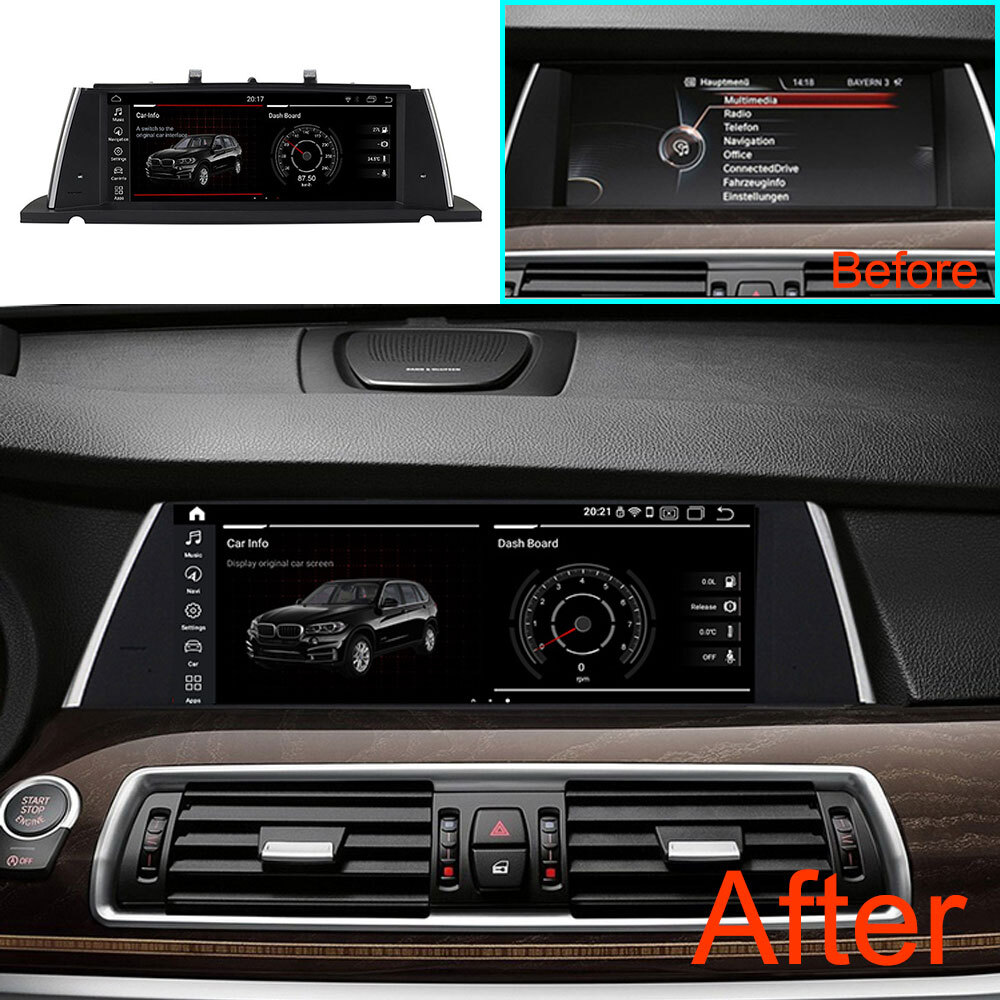 Android 13 For BMW 5 Series F07 GT 2013-2018 GPS Car Multimedia Navigation 128GB