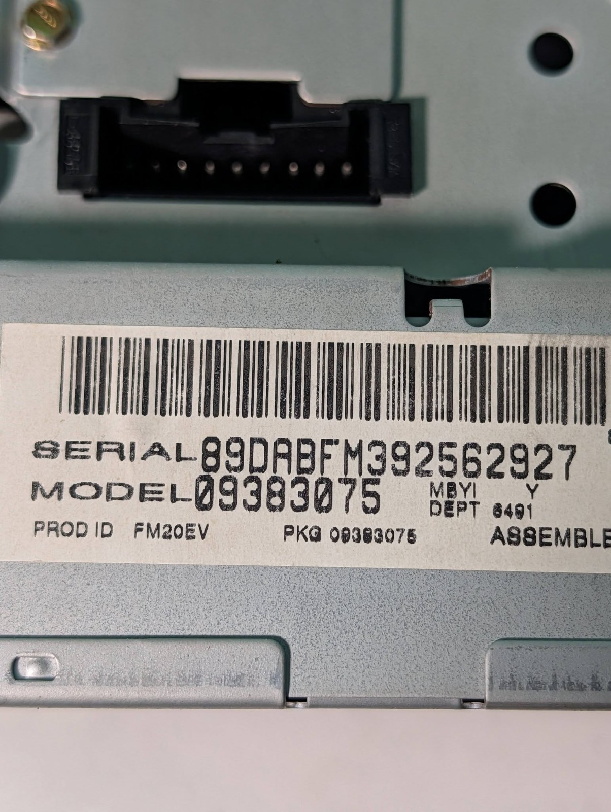 AC Delco Electronics CD Player Car Radio Am/Fm In Dash Unit Untested