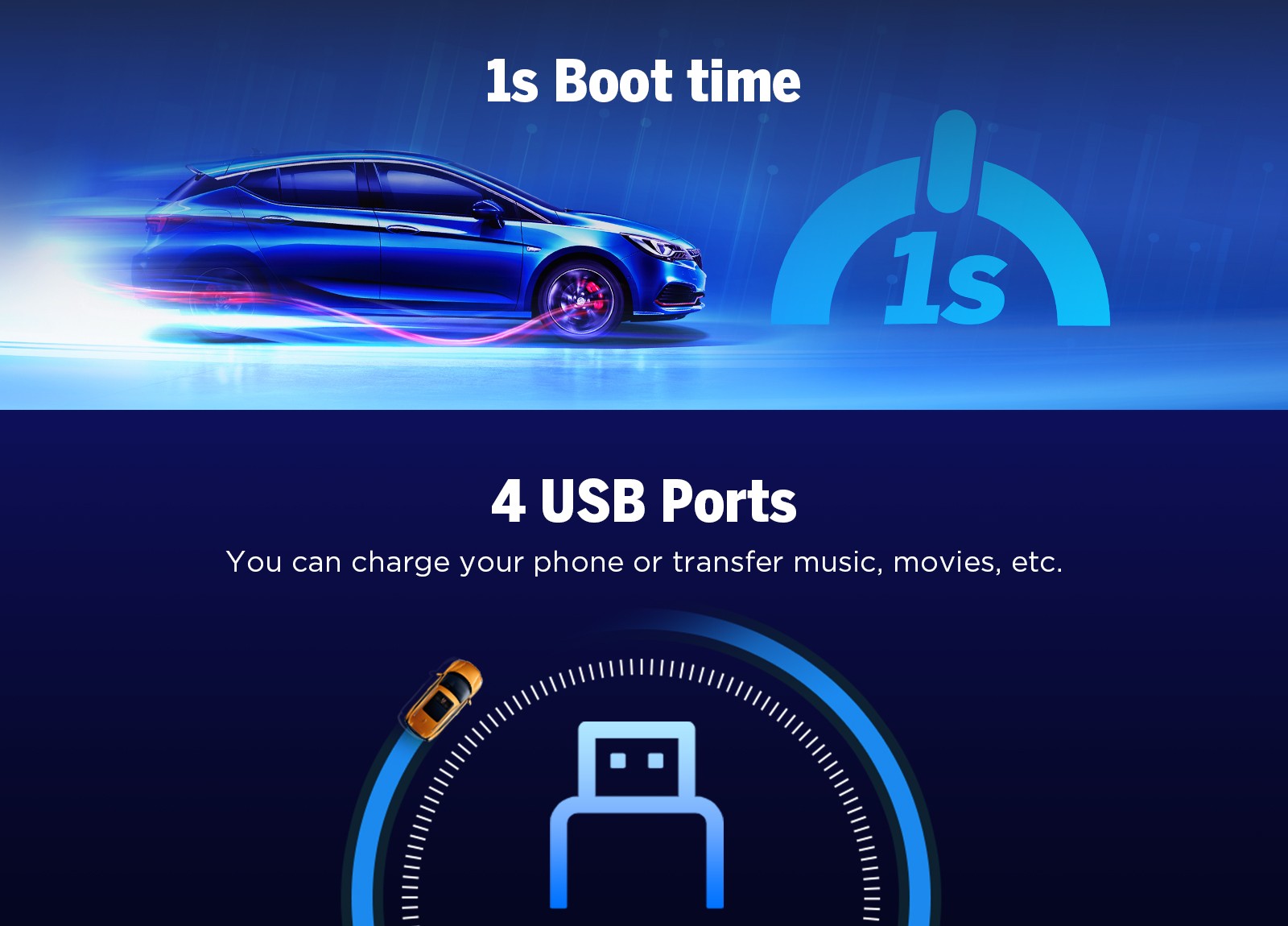 DVR+OBD+Double DIN 7″Car Stereo Radio Carplay Android Auto 13 Bluetooth Receiver