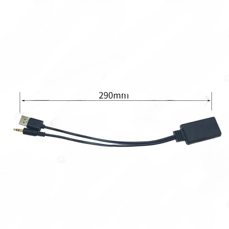 Universal Bluetooth audio cable 3.5mm male USB AUX audio,receiver cable adapter