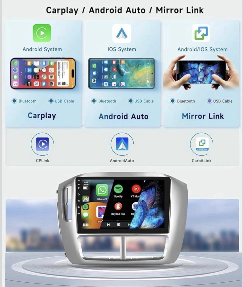 For Honda Pilot 2006-2008 Android 15.0 Carplay Car Stereo Radio GPS Navi BT WIFI
