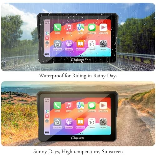 W702 for Motorcycle, 7 inch Waterproof Touchscreen, Portable Carpuirde w702