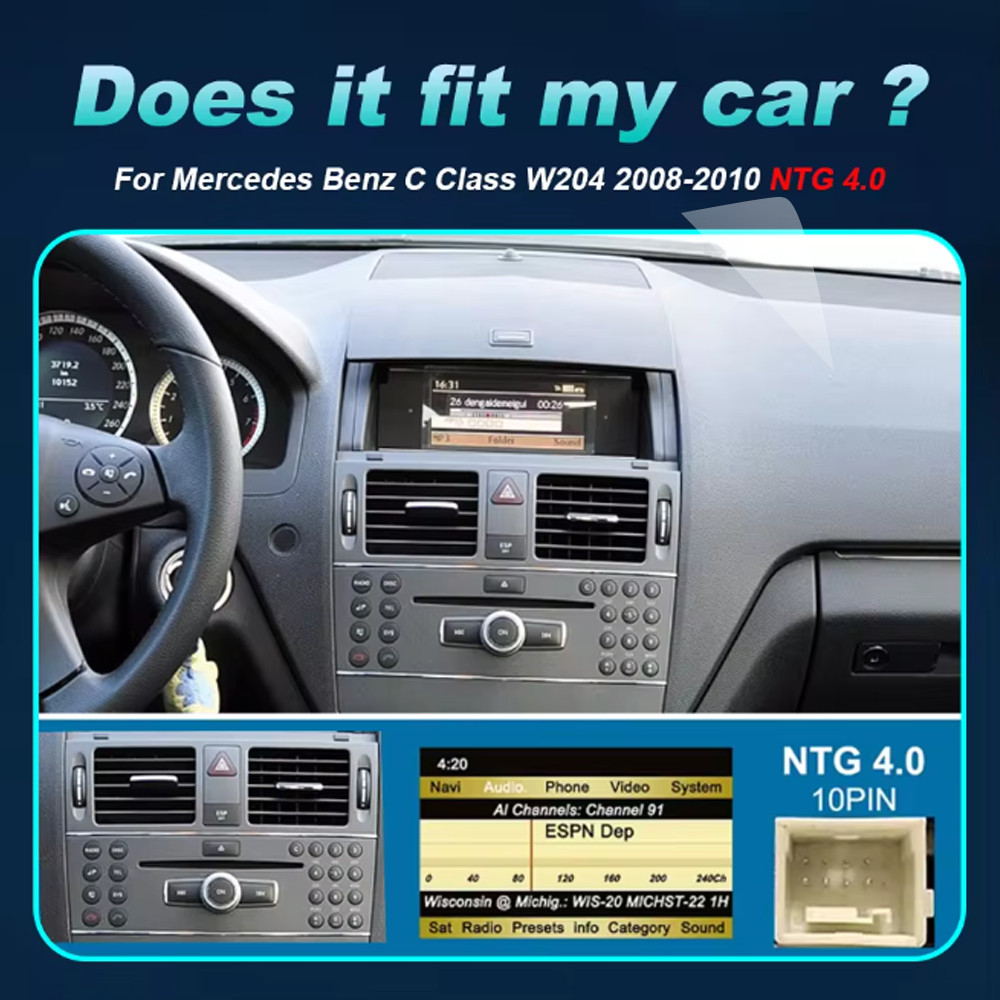 Android Apple Carplay GPS WiFi 10.1″ Double 2Din Touch Screen Car Stereo Radio