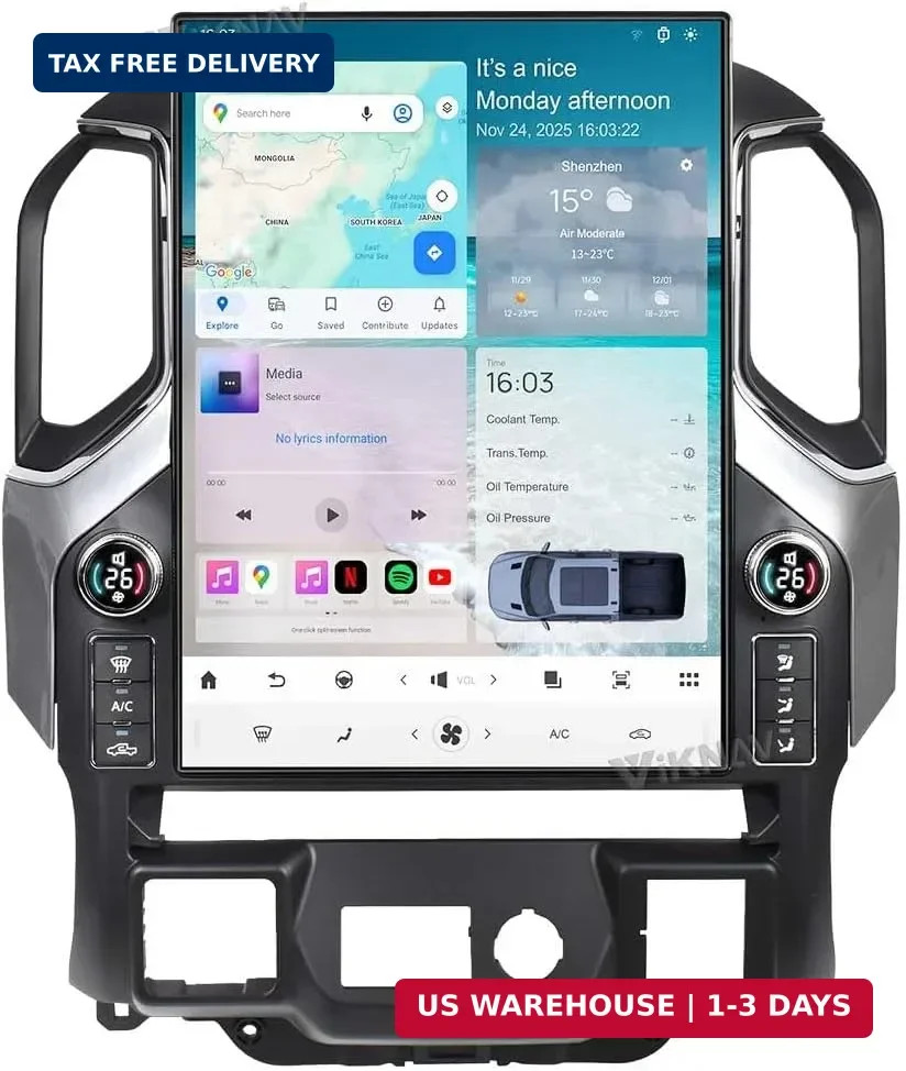 15.6 Inch Touch Screen Android Car Radio for GMC Sierra Chevrolet Silverado 2019