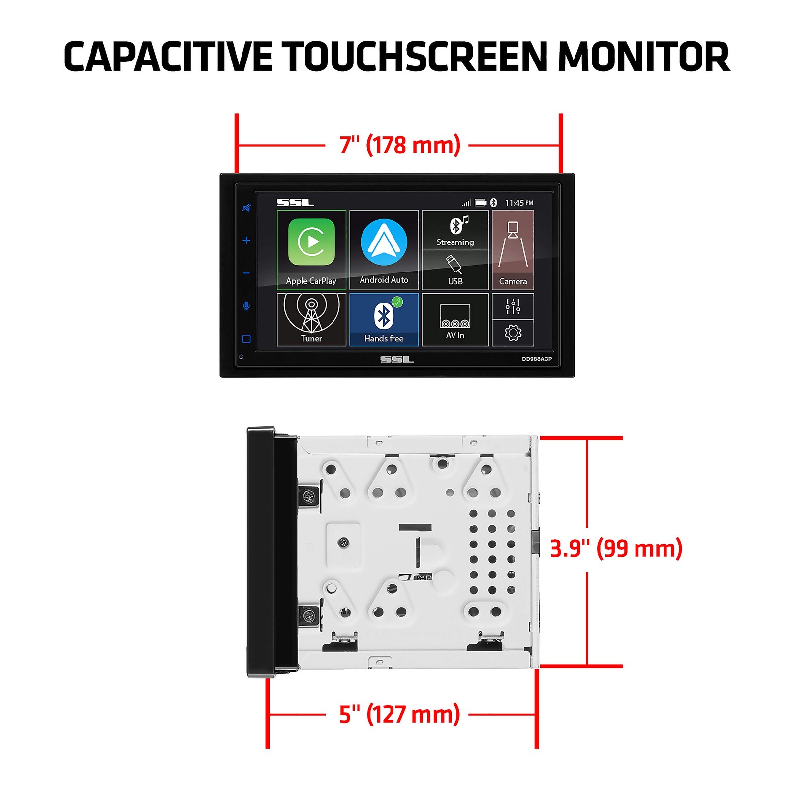 Sound Storm Laboratories DD988ACP Car Audio Stereo System – Apple CarPlay And…