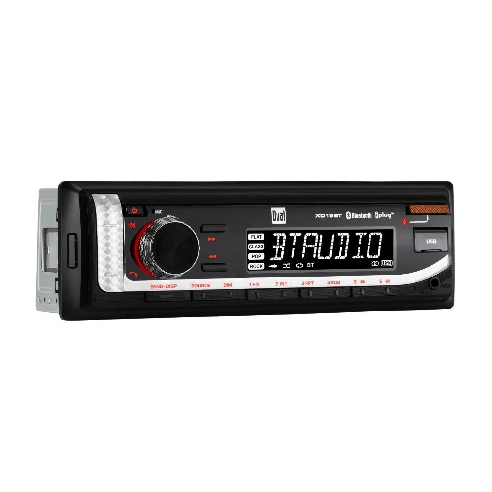 Single DIN Car Stereo with Bluetooth, USB, FM Radio, MP3 Player