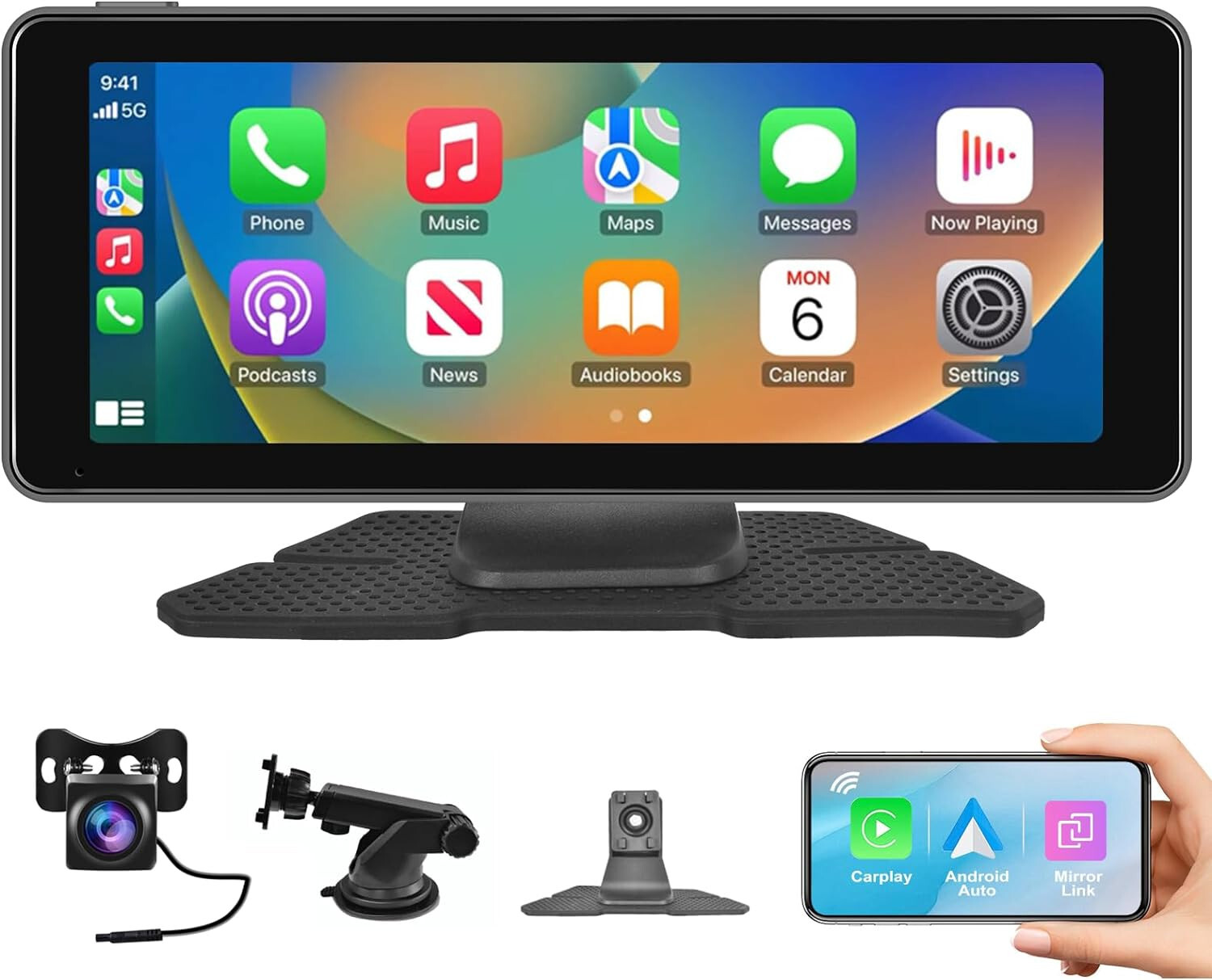 Car Stereo Wireless Apple CarPlay Android Auto Bluetooth 6.86 Inch HD 1708