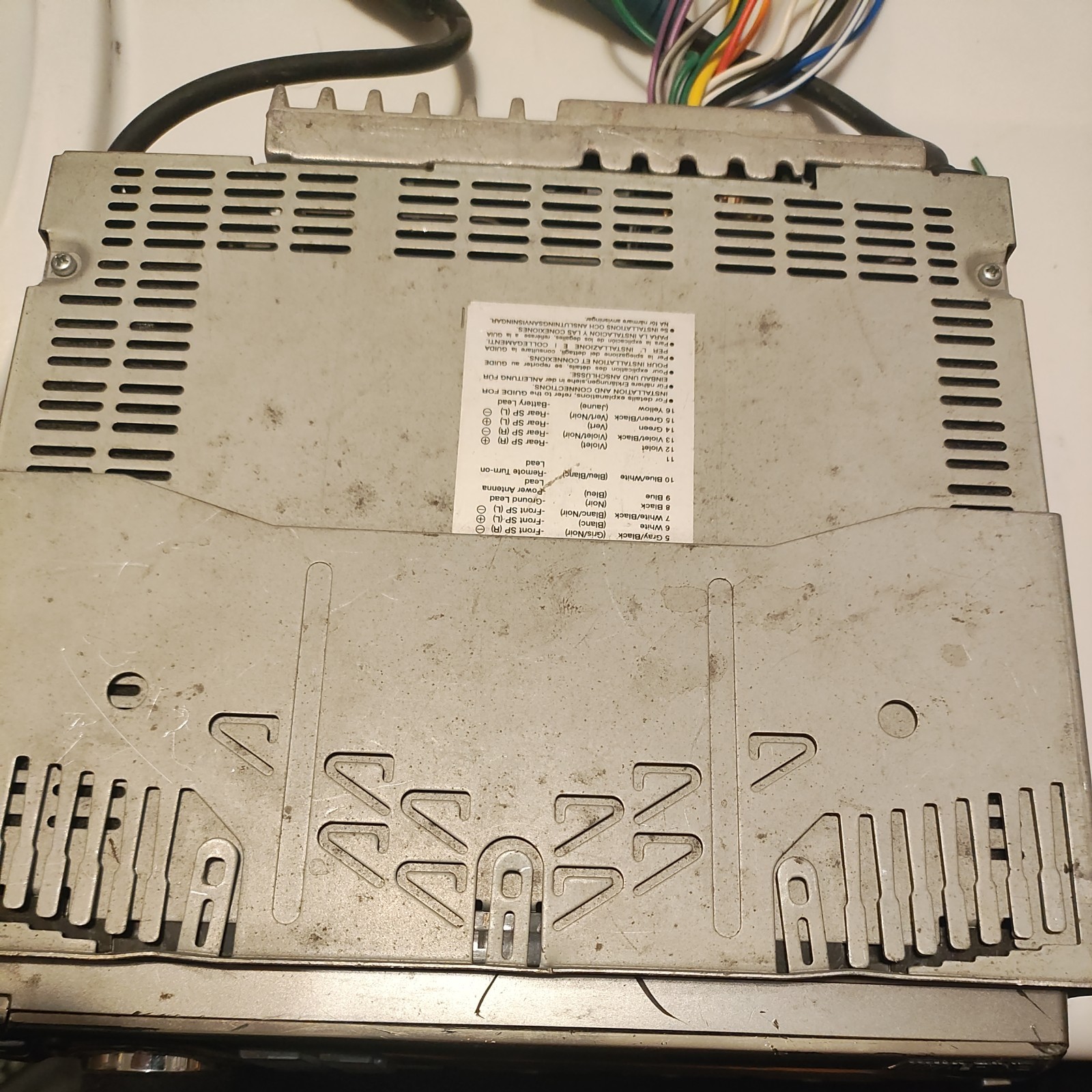 Old School Alpine CDE-9852 CD Player In Dash Receiver Harness Not Available