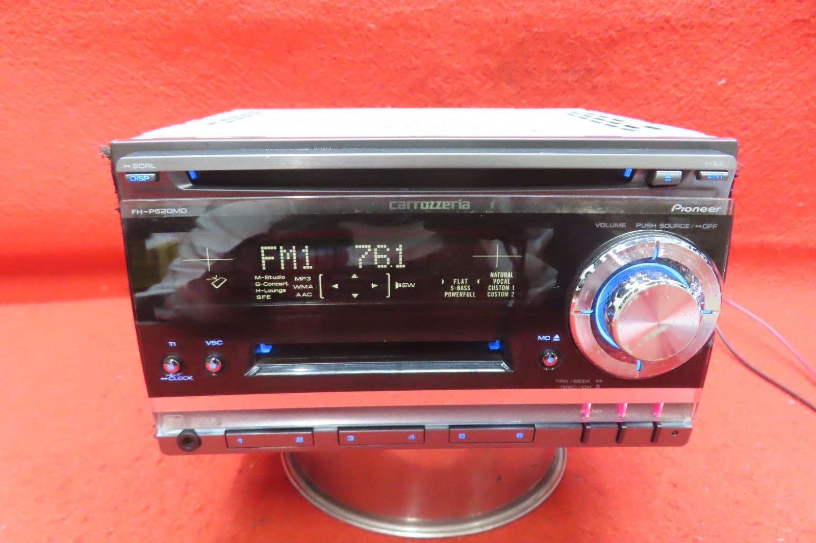 Pioneer Carrozzeria FH-P520MD CD MD Receiver Equalizer DSP LCD Car audio JDM