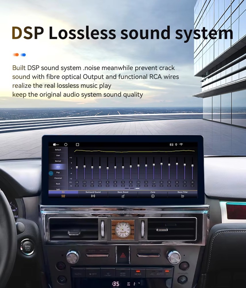 12.3″ Android Car Stereo Radio GPS Navi Carplay For Lexus Gx400 Gx460 2010-2022