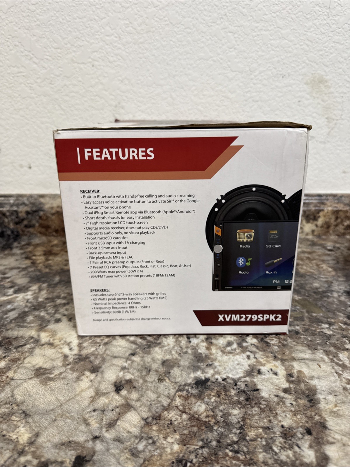 Dual XVM279SPK2 7″ Digital Multimedia Receiver (NO CD) Two 6.5″ 2-Way Speakers