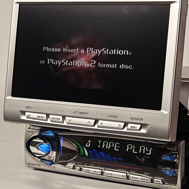 Panasonic CY-TV7200W + FX820W WIDE LCD Monitor Cassette Receiver Tested