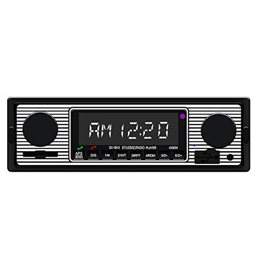 Car Stereo for Bluetooth, Retro Car FM Radio Smart Player, Electronic Auto FM