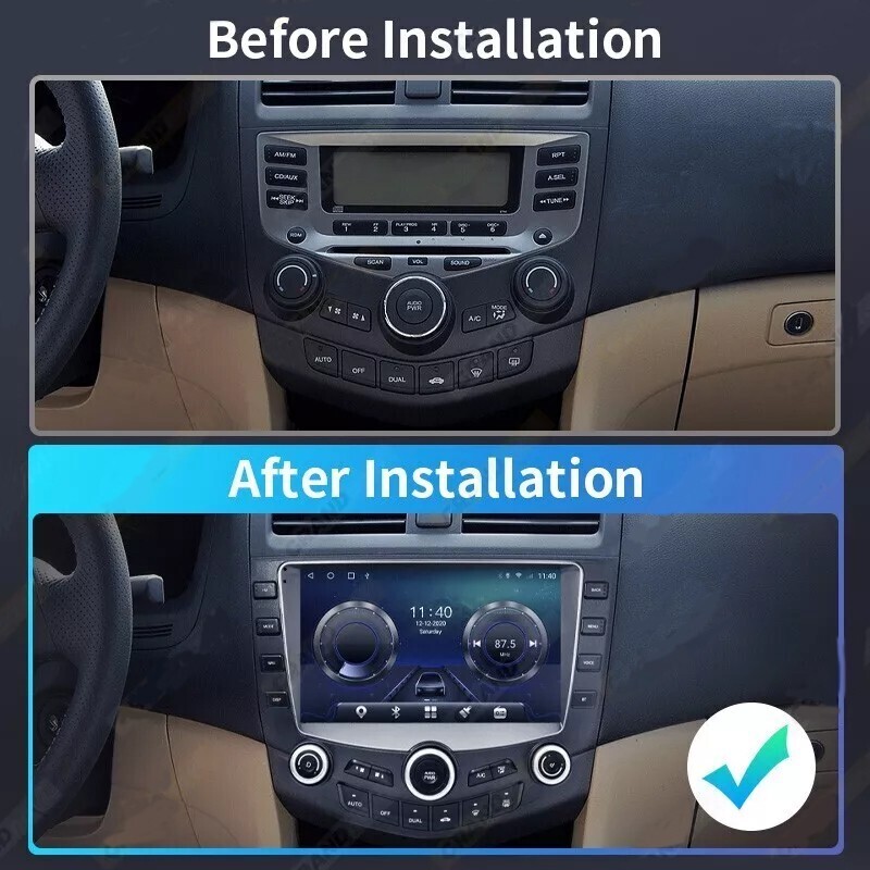 9” Android Carplay Car Stereo Radio GPS Navi 2+32GB For 2003-2007 Honda Accord