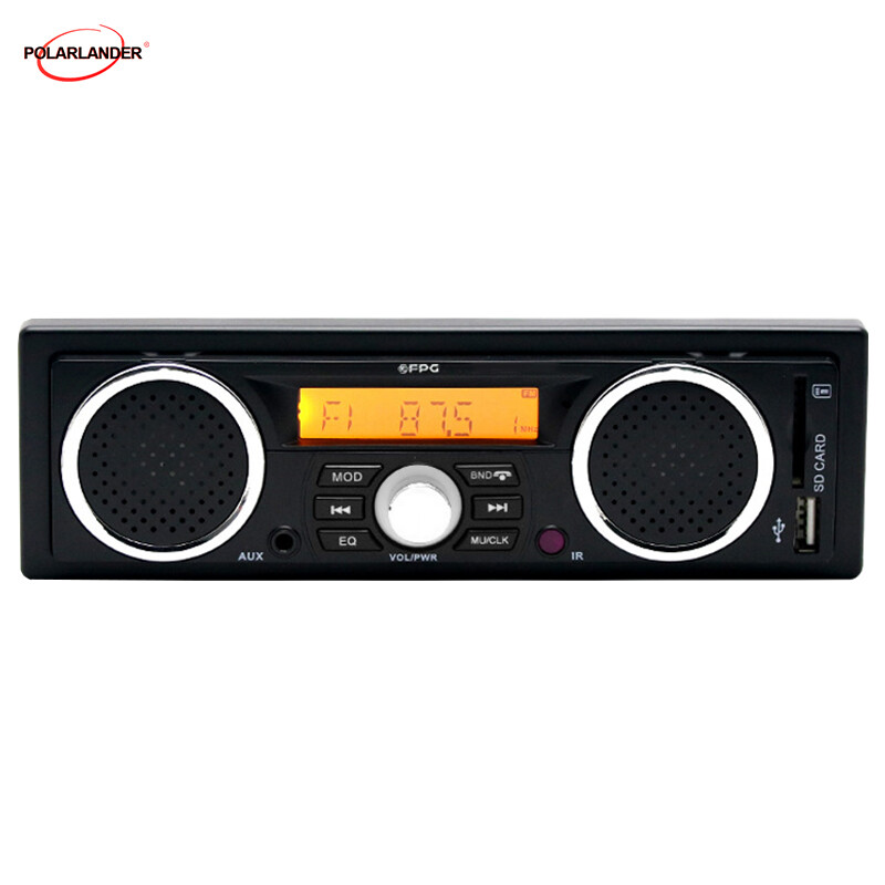 In-Dash MP3 Player USB AUX Bluetooth Car Radio Stereo Built-in Speakers 2.5Inch