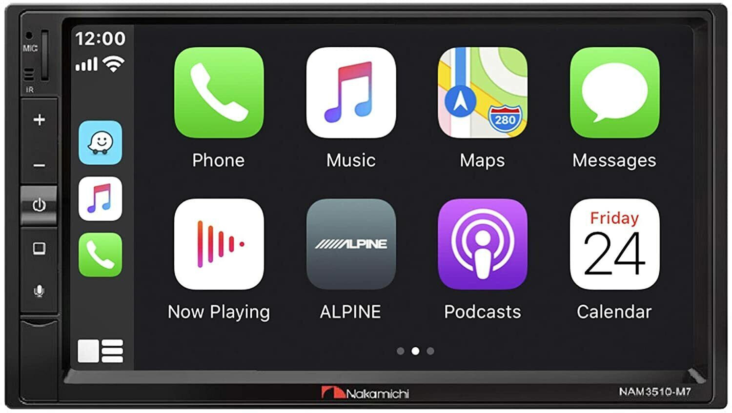NAKAMICHI NAM3510-M7 Apple Car Play Android Auto ✅ Eq Usb Bluetooth Touchscreen