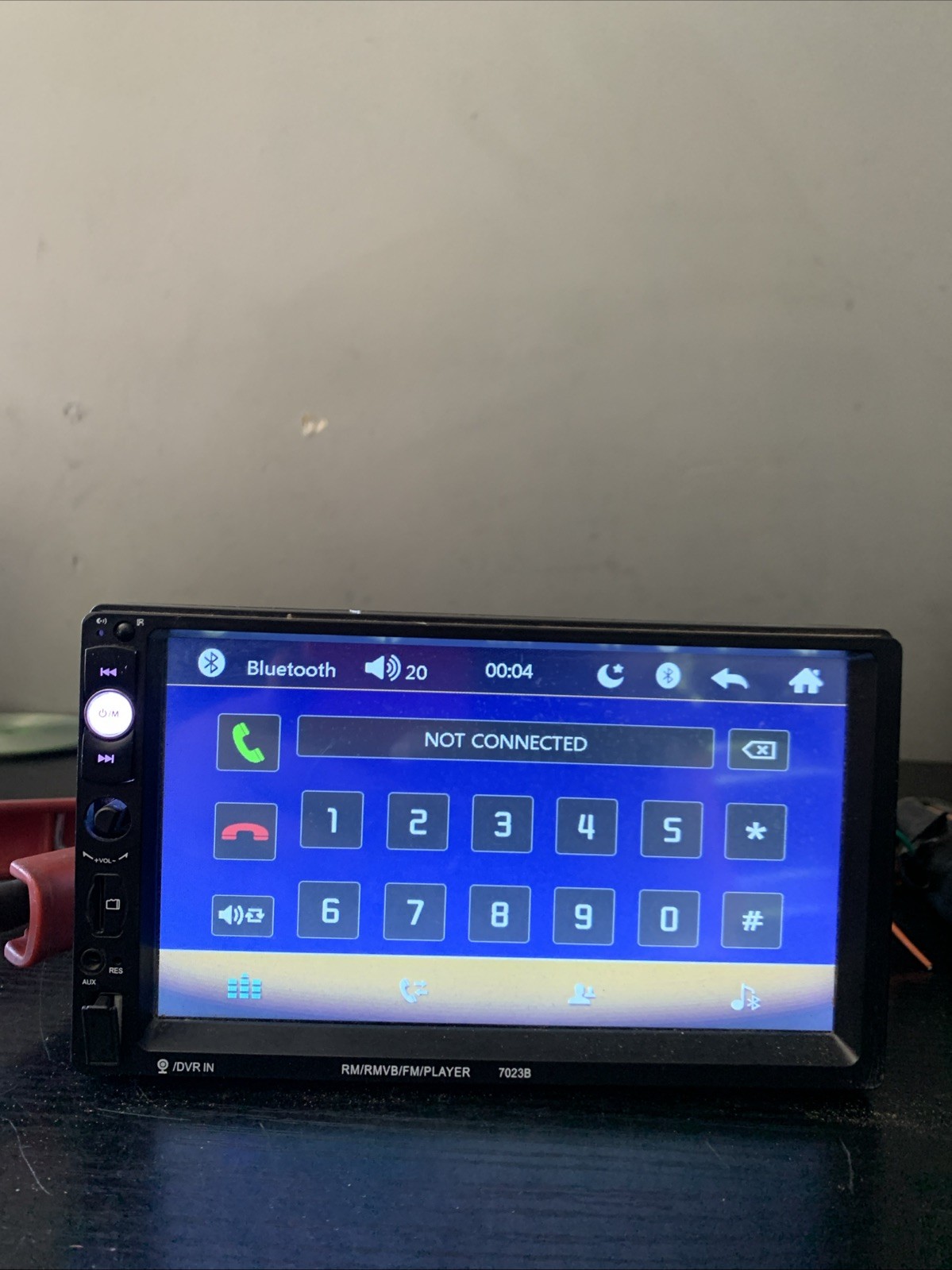 7023B 2 DIN In-Dash DVD Player Head Unit Touchscreen USB AUX Input